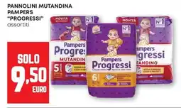 Pam Pannolini mutandina pampers "progressi" offerta