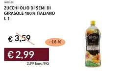 Prezzemolo e Vitale Zucchi olio di semi di girasole 100% italiano offerta