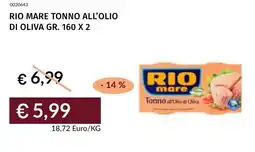 Prezzemolo e Vitale Rio mare tonno all'olio di oliva offerta