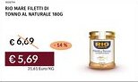 Prezzemolo e Vitale Rio mare filetti di tonno al naturale offerta