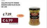 Prezzemolo e Vitale Callipo filetti tonno riserva oro olio oliva offerta