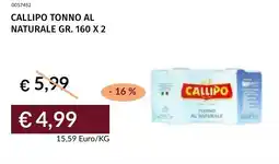 Prezzemolo e Vitale Callipo tonno al naturale offerta