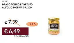 Prezzemolo e Vitale Drago tonno e tartufo all'olio d'oliva offerta