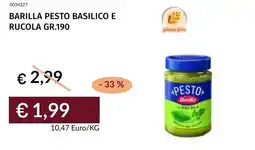 Prezzemolo e Vitale Barilla pesto basilico e rucola offerta