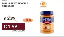 Prezzemolo e Vitale Barilla pesto ricotta e noci offerta