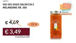 Prezzemolo e Vitale Giu giu sugo salsiccia e melanzane offerta