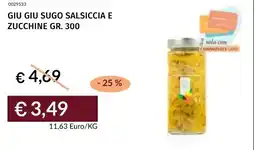 Prezzemolo e Vitale Giu giu sugo salsiccia e zucchine offerta