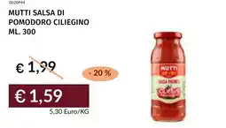 Prezzemolo e Vitale Mutti salsa di pomodoro ciliegino offerta