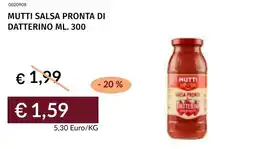 Prezzemolo e Vitale Mutti salsa pronta di datterino offerta