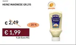 Prezzemolo e Vitale Heinz maionese offerta