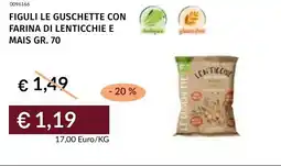 Prezzemolo e Vitale Figuli le guschette con farina di lenticchie e mais offerta