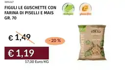 Prezzemolo e Vitale Figuli le guschette con farina di piselli e mais offerta