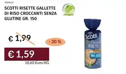 Prezzemolo e Vitale Scotti risette gallette di riso croccanti senza glutine offerta