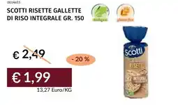 Prezzemolo e Vitale Scotti risette gallette di riso integrale offerta