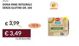 Prezzemolo e Vitale Doria pane integrale senza glutine offerta