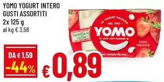 A&O Yomo yogurt intero gusti assortiti offerta