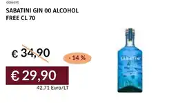 Prezzemolo e Vitale Sabatini gin 00 alcohol free offerta