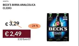 Prezzemolo e Vitale Beck's birra analcolica offerta
