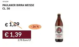 Prezzemolo e Vitale Paulaner birra weisse offerta