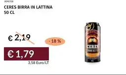 Prezzemolo e Vitale Ceres birra in lattina offerta