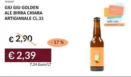 Prezzemolo e Vitale Giu giu golden ale birra chiara artigianale offerta