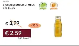 Prezzemolo e Vitale Bioitalia succo di mela bio offerta