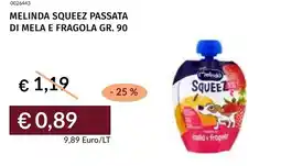 Prezzemolo e Vitale Melinda squeez passata di mela e fragola offerta
