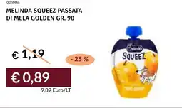 Prezzemolo e Vitale Melinda squeez passata di mela golden offerta