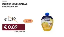 Prezzemolo e Vitale Melinda squeez mela e banana offerta