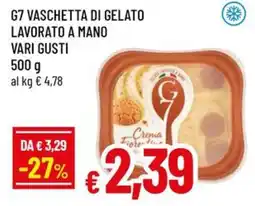 A&O G7 vaschetta di gelato lavorato a mano vari gusti offerta