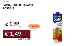 Prezzemolo e Vitale Santal succo d'arance rosse offerta