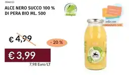 Prezzemolo e Vitale Alce nero succo 100 % di pera bio offerta
