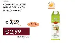 Prezzemolo e Vitale Condorelli latte di mandorla con pistacchio offerta