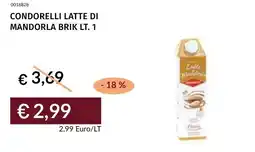 Prezzemolo e Vitale Condorelli latte di mandorla brik offerta