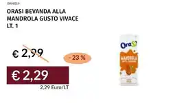 Prezzemolo e Vitale Orasi bevanda alla mandrola gusto vivace offerta