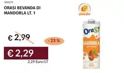 Prezzemolo e Vitale Orasi bevanda di mandorla offerta