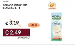 Prezzemolo e Vitale Valsoia soyadrink classico offerta