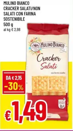 A&O Mulino bianco cracker salati/non salati con farina sostenibile offerta