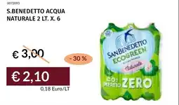 Prezzemolo e Vitale S.benedetto acqua naturale offerta