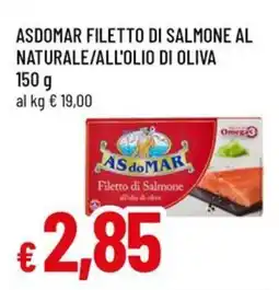 A&O Asdomar filetto di salmone al naturale / all'olio di oliva offerta