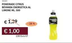 Prezzemolo e Vitale Powerade citrus bevanda energetica al limone offerta