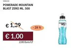 Prezzemolo e Vitale Powerade mountain blast zero offerta
