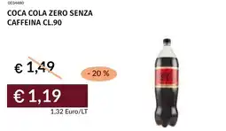 Prezzemolo e Vitale Coca cola zero senza caffeina offerta
