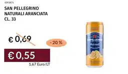 Prezzemolo e Vitale San pellegrino naturali aranciata offerta
