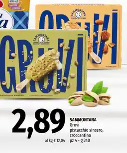 Famila SAMMONTANA Gruvi pistacchio sincero, croccantino offerta
