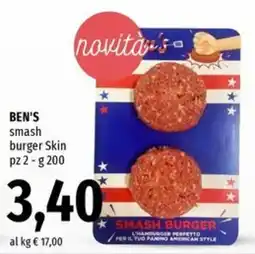 Famila BEN'S smash burger Skin offerta