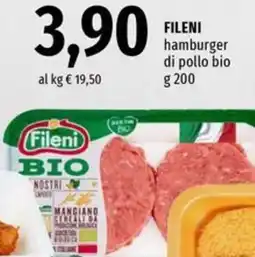 Famila FILENI hamburger di pollo bio offerta