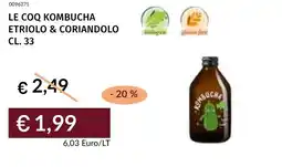 Prezzemolo e Vitale Le coq kombucha etriolo & coriandolo offerta