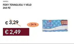 Prezzemolo e Vitale Foxy tovaglioli 1 velo 240 pz offerta
