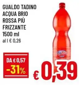 A&O Gualdo tadino acqua brio rossa più frizzante offerta